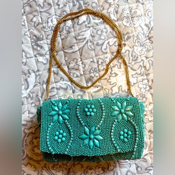 Anthropologie Handbags - Anthropologie Beaded Evening Bag